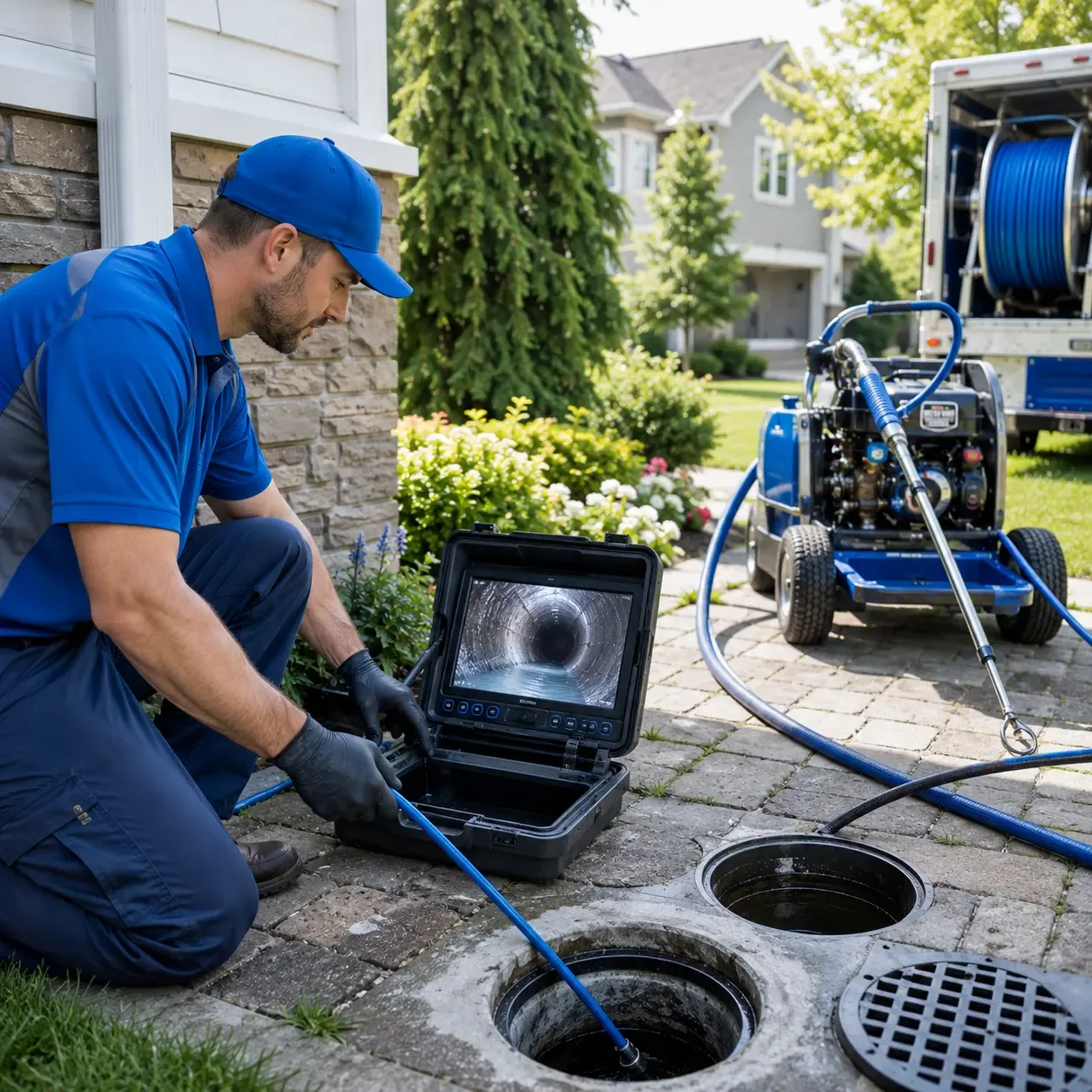 Outdoor drain cleaning professionals serving Flom, MN